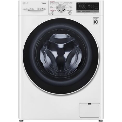 LG F4WV510S0E Lavatrice Intelligente AIDD 10,5kg Vapore TurboWash 1400 Giri/min Carica frontale Classe B. Tipo di carica: Caricamento frontale. Capacità cestello: 1... - F4WV510S0E.ABWQWIS - LGF4WV510