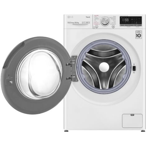 LG F4WV510S0E Lavatrice Intelligente AIDD 10,5kg Vapore TurboWash 1400 Giri/min Carica frontale Classe B. Tipo di carica: Caricamento frontale. Capacità cestello: 1... - F4WV510S0E.ABWQWIS - LGF4WV510