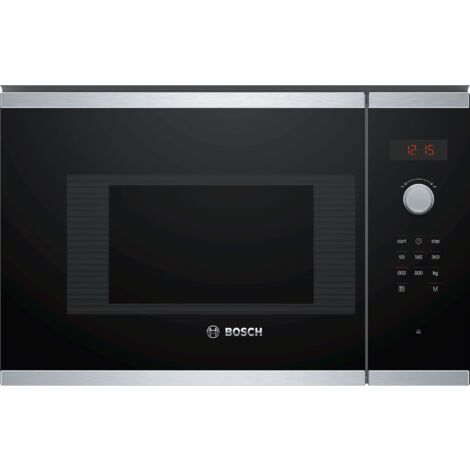 Bosch Serie 4 BFL523MS1F Microonde da incasso 38cm Acciaio inox. Posizionamento dell'apparecchio: Da incasso, Tipo di prodotto: Solo microonde, Capacità interna: 20 L, Potenza Microonde: 800 W, Dis... (1/5)
