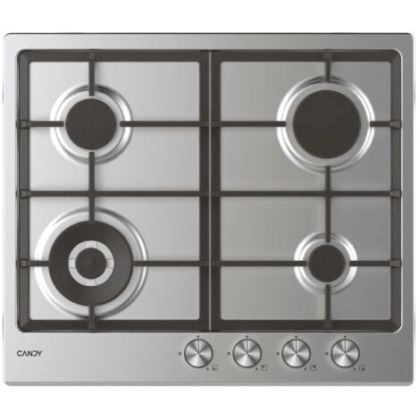 Candy ESSENZA CDIH6GBFE4WX piano cottura Acciaio inox Da incasso 60 cm Gas 4 Fornelli (1/5)