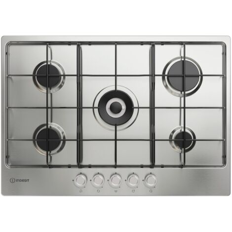 Indesit THP 752 Piano Cottura a Gas Inox 75cm 5 Fuochi