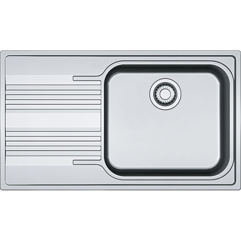 Franke Smart SRX 611-86 LB. Tipo di lavello: Lavello ad incasso, Forma del lavandino: Rettangolare, Materiale del lavandino: Acciaio inox. Larghezza: 860 mm, Profondità: 500 mm, Larg... - 101.0356.849 (1/2)