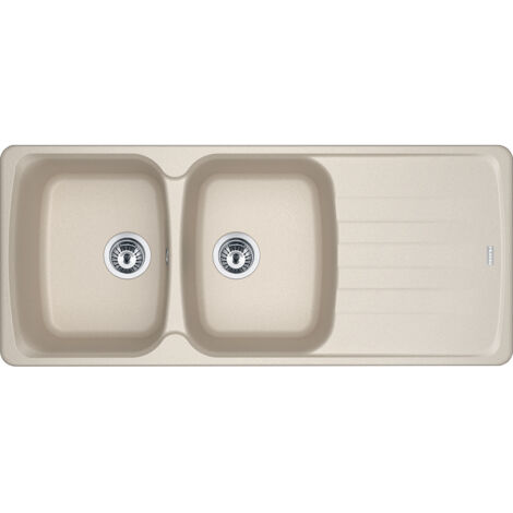 Franke AZG 621. Tipo di lavello: Lavello montato su piano, Forma del lavandino: Rettangolare, Colore del prodotto: Beige. Larghezza: 1160 mm, Profondità: 500 mm, Altezza: 210 mm - 114.0490.254 (1/2)