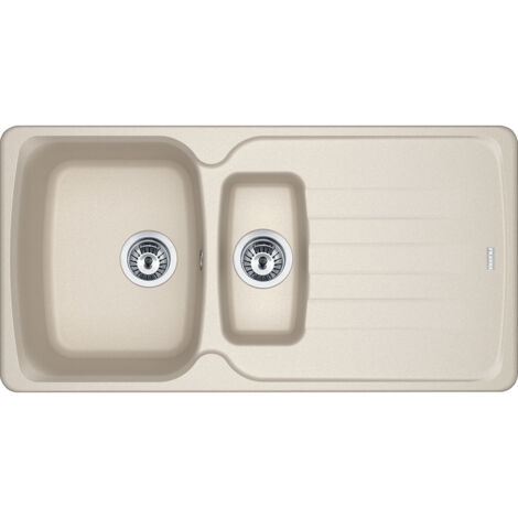 Franke AZG 651. Tipo di lavello: Lavello montato su piano, Forma del lavandino: Rettangolare, Colore del prodotto: Beige. Larghezza: 970 mm, Profondità: 500 mm, Altezza: 210 mm - 114.0490.272 (1/2)