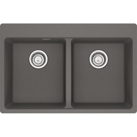 Franke MRG 620-34-34 FTL. Tipo di lavello: Lavello montato su piano, Forma del lavandino: Rettangolare, Materiale del lavandino: Fragranito. Larghezza: 760 mm, Profondità: 500 mm, Al... - 114.0661.692 (1/2)