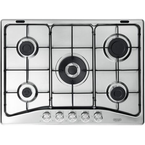 De’Longhi DFI 57 ASV. Colore del prodotto: Acciaio inox, Posizionamento dell'apparecchio: Da incasso, Dimensione della larghezza del piano cottura: 70 cm. Tipo di controllo: Manopola, Po... - DFI57ASV