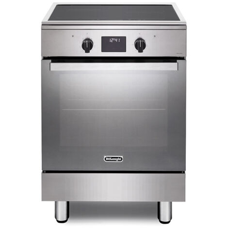 De’Longhi DMX 64 INL TC2 cucina A Elettrico Piano cottura a induzione Nero, Acciaio inox