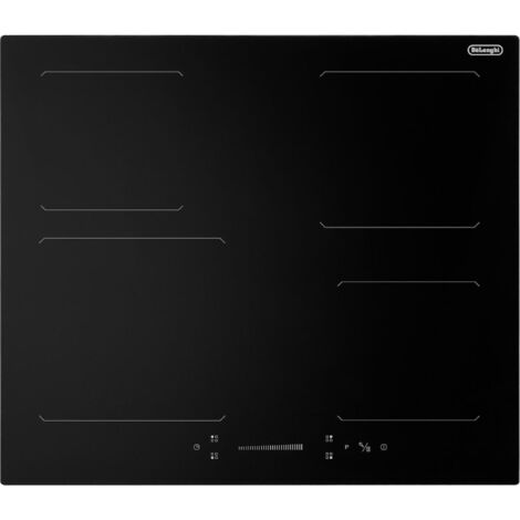 De Longhi YLI 61 Piano cottura a induzione nero 4 fuochi