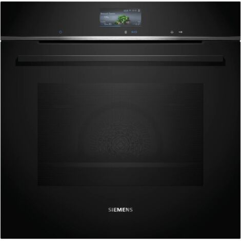 Siemens iQ700 HB776G1B1. Dimensione del forno: Media, Tipo di forno: Forno elettrico, Capacità interna forno totale: 71 L. Posizionamento dell'apparecchio: Da incasso, Colore del prodotto: Nero, Ti... (1/5)