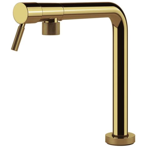 Foster Margot. Tipo di beccuccio: Standard, Colore del prodotto: Oro, Materiale del rubinetto: Ottone. Altezza sopra la superficie di fissaggio (max): 27,8 cm, Distanza tra foro di... - FOSTER 8524009 (1/3)