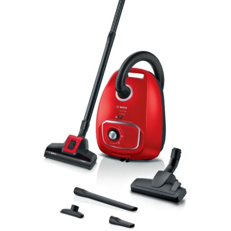 Bosch BGB41PET1. Massima potenza in entrata: 700 W. Tipo: A cilindro, Tipo di pulizia: Secco, Tipo di contenitore della polvere: Sacchetto per la polvere, Capacità del contenitor... - BOSCH  BGB41PET1