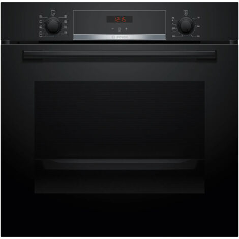 Bosch Serie 4 HBA534EB3. Dimensione del forno: Media, Tipo di forno: Forno elettrico, Capacità interna forno totale: 71 L. Posizionamento dell'apparecchio: Da incasso, Colore del prodotto: Nero, Ti...