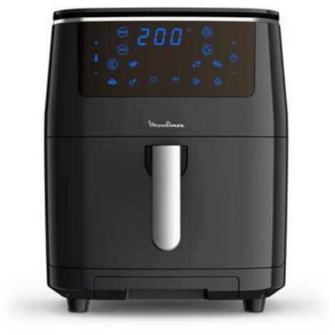 Moulinex AL2018 Friggitrice ad Aria 6,5L, Friggitrice ad Aria Calda, Colore Nero. Tipo di prodotto: Friggitrice ad aria calda, Capacità: 6,9 L. Tipo di costruzione: Singolo, Colore del p... - AL201810