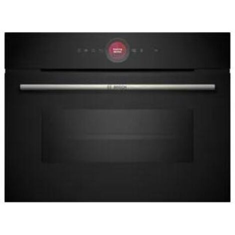 Bosch Serie 8 CMG7241B2 Forno da incasso compatto combinato a microonde 45 Litri Cleaning Assistance (idrolisi), ring digitale TFT touch Sistema di cottura automatico DishAssist 16 funzioni 45 cm Nero