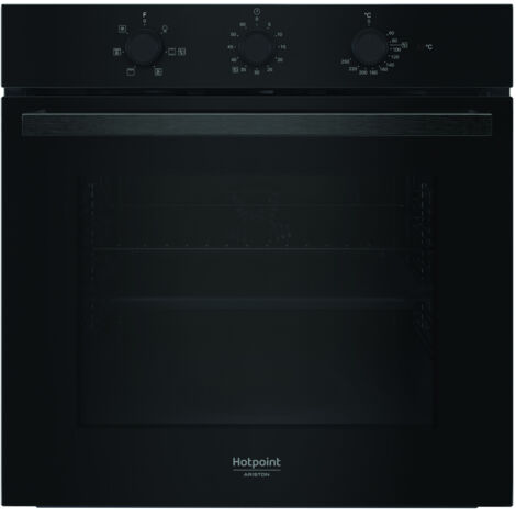 Hotpoint Ariston Forno da incasso HAO3 K35H B. Dimensione del forno: Media, Tipo di forno: Forno elettrico, Capacità interna forno totale: 71 L. Posizionamento dell'apparecchio: Da incasso, Colore ... (1/5)