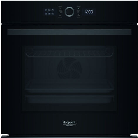 Hotpoint Ariston Forno da incasso HAOI5S8HM1BA. Dimensione del forno: Media, Tipo di forno: Forno elettrico, Capacità interna forno totale: 73 L. Posizionamento dell'apparecchio: Da incasso, Colore...