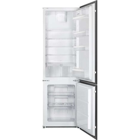 Smeg Universale C41721E Bianco. Capacità netta totale: 269 L. Cerniera porta: Destra, Tipo di display: LED. Classe climatica: SN-T, Emissione acustica: 34 dB. Capacità netta frigorifero: 196 L, Luc...