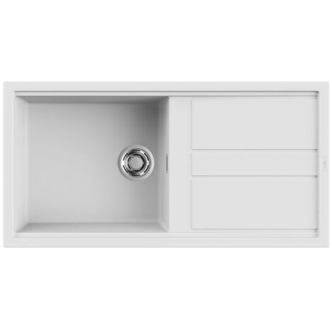 Elleci Best 480 K96. Tipo di lavello: Mobile lavello, Forma del lavandino: Rettangolare, Materiale del lavandino: Keratek plus. Larghezza: 1000 mm, Profondità: 510 mm, Larghezza del comp... - LKB48096