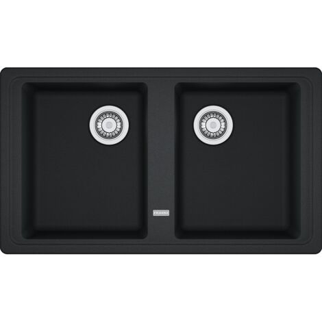 Franke BSG 620 - Lavello in Fragranite Nero, 2 Vasche, FUN 114.0641.232, 86x50 cm (1/2)