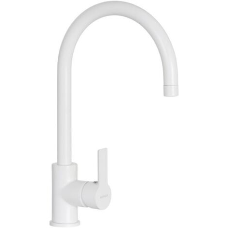Schock SXALTON01. Tipo di beccuccio: Standard, Colore del prodotto: Bianco, Materiale del rubinetto: Cromo. Altezza sopra la superficie di fissaggio (max): 28,5 cm, Distanza tra foro di fissaggio e... (1/3)