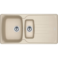 Franke AZG 651. Tipo di lavello: Lavello montato su piano, Forma del lavandino: Rettangolare, Colore del prodotto: Beige. Larghezza: 970 mm, Profondità: 500 mm, Altezza: 210 mm - 114.0490.274