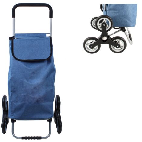 Carrello Della Spesa Andrea 46L Con 6 Ruote - Piegevole, Grigio Marengo, Portata Fino A 35kg