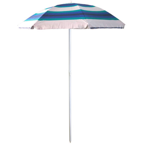 Ombrellone Da Spiaggia AKTIVE 180 Cm - Filtro UV 50+, Palo Regolabile, Borsa Trasporto, Righe Colorate