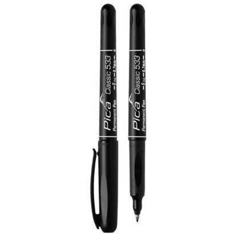 Herlitz Pennarello Indelebile Colli, Punta Conica 1-4 Mm, Nero, Confezione Da 10 Pezzi, A Base D'acqua, Permanente, Per Scrivere Su Scatole E Pacchi - 2