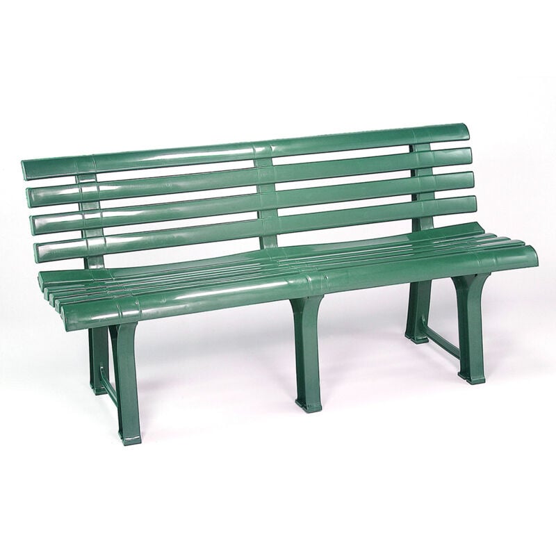 Banco Orchidea de jardín - Verde - 145x49x74 cm