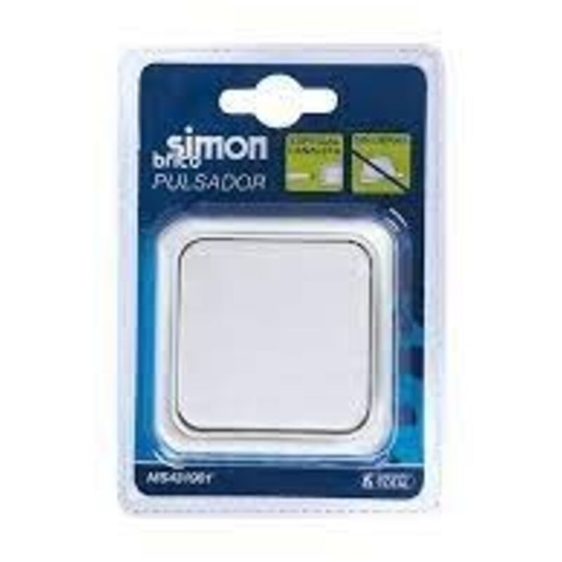 Pulsador De Manecilla Níquel Satinado Con Base Blanco FONTINI DIMBLER