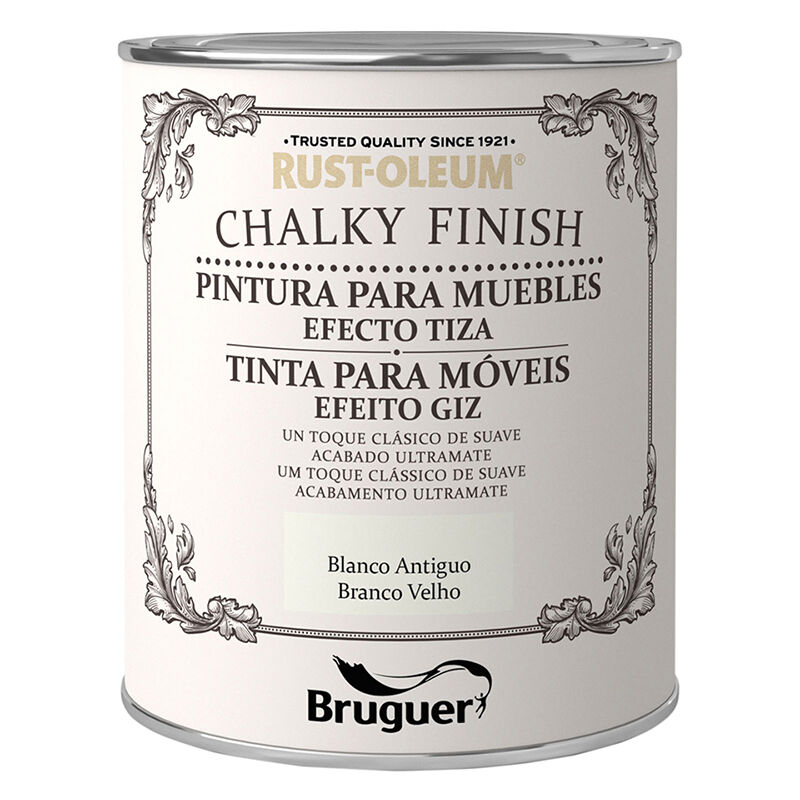Pintura efecto tiza Chalky Finish para muebles - 750 ml - Blanco
