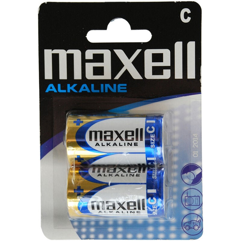 PACK 2 PILAS TIPO C LR14 MAXELL