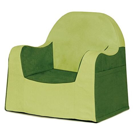 P’kolino Little Reader - Sillón liviano y cómodo para el pequeño niño lector sillita para bebes con forro de microfibra resistente, Verde (Garden Green), (1/3)