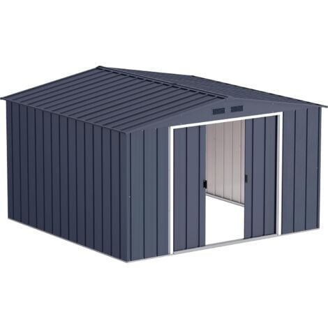 Duramax - caseta jardín - ECO JAVEA 10X10 - Metal - color gris antracita