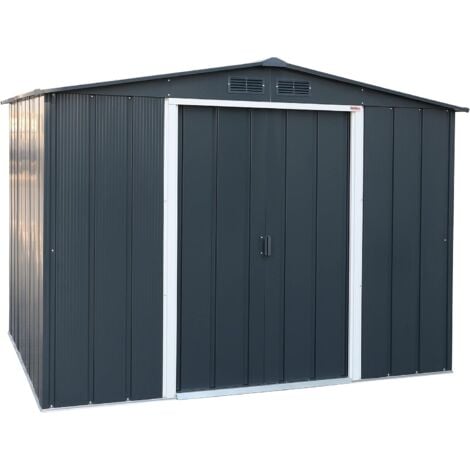 Duramax - caseta jardín - ECO ALTEA 8X6 - Metal - color gris antracita