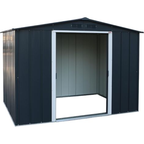 Duramax - caseta jardín - ECO ALTEA 8X6 - Metal - color gris antracita