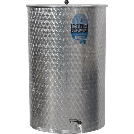 Depósito aceite acero inoxidable 304 - 200 l - Ø53x100 cm