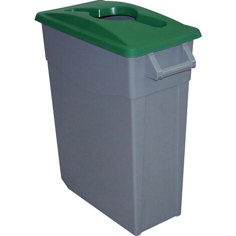 Contenedor Bas. 65Lt C/Rued Denox Pl Tapa Abierta Verde 2323