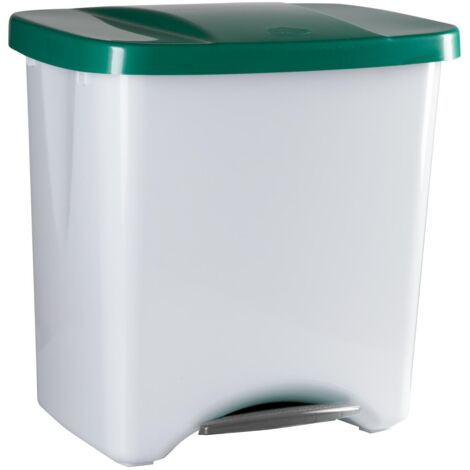 Cubo ecológico Denox con pedal - 50 l - Verde