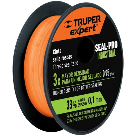 Cinta teflón industrial - 13 mm - 7 m - Naranja