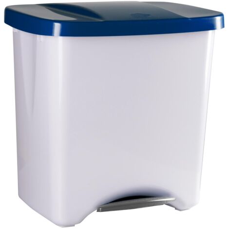 Cubo ecológico Denox con pedal - 50 l - Azul