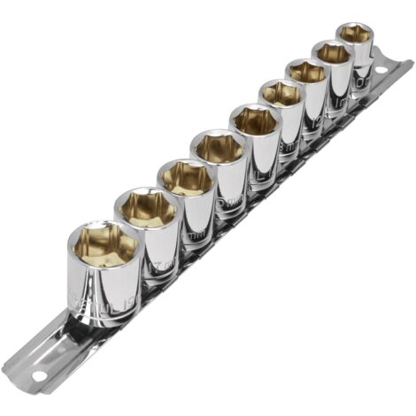Juego de llaves vaso, cuadro 3/8" - 10 piezas
