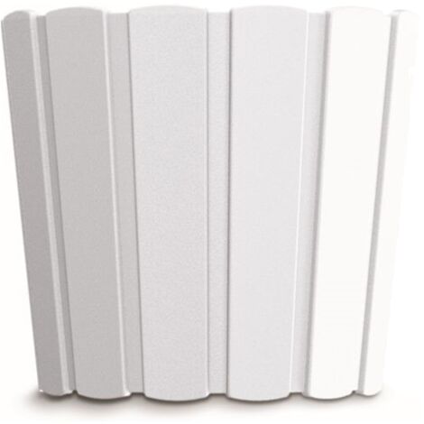 Boardee BASIC Vaso Per Fiori Rotondo 12 Litri - Bianco, 28.5x28.5x25.6 Cm, Per Interni/Esterni - 2