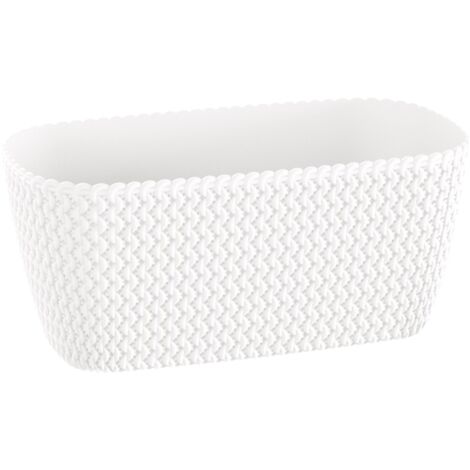 Jardinera Splofy - 30x16x13 cm - Blanco (1/5)