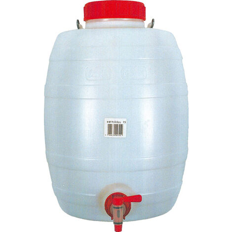 Bidón de plástico con grifo - 50 l - Ø 39x56 cm