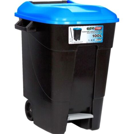 TAYG contenedor eco tayg 100 l c/pedal ng/azul 421020 , contenedor eco tayg 100 l c/pedal ng/azul 421020