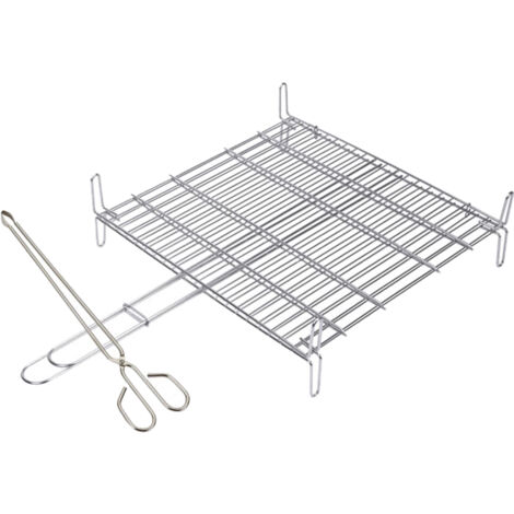 FPLUS sauvic  parrilla  doble inox 18-8 50x50  2686 , sauvic  parrilla  doble inox 18-8 50x50  2686