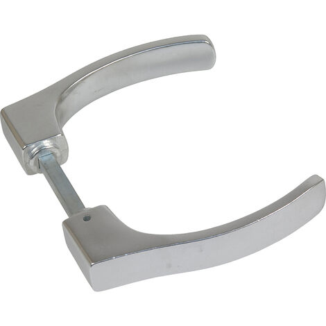 Manilla de aluminio 726 - 125x20 mm - Plata