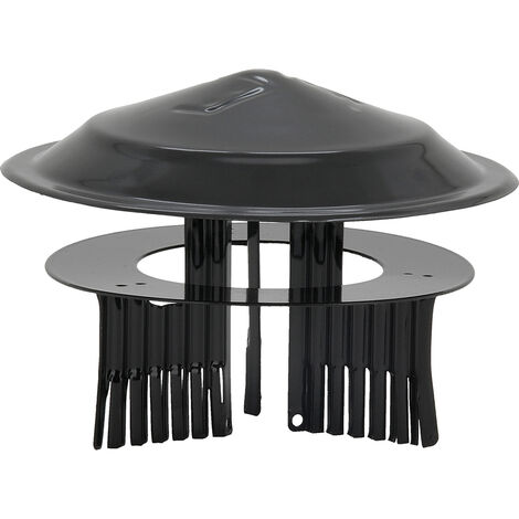 Sombrero acero vitrificado para estufa - Ø 80/150 mm