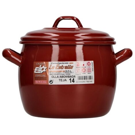 Olla esmalte clásico con tapa - 14 cm - 2 l (1/5)